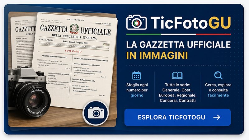TicFotoGU - La Gazzetta Ufficiale in immagini