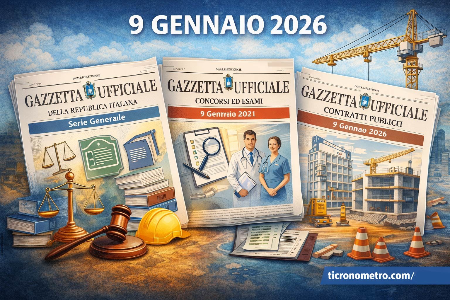 Tra regole, concorsi e appalti: il 9 gennaio 2026 in Gazzetta