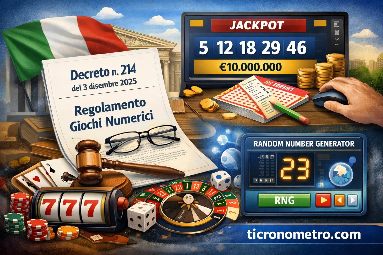 Decreto n. 214 del 3 dicembre 2025 – La nuova disciplina dei giochi numerici