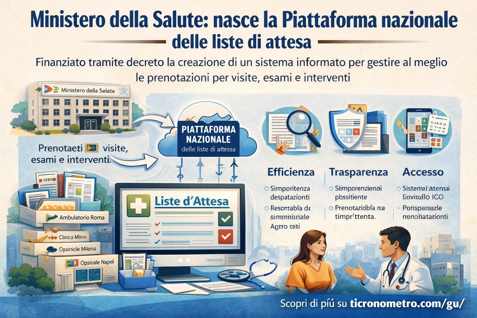 Una svolta per i cittadini: nasce la Piattaforma nazionale delle liste di attesa