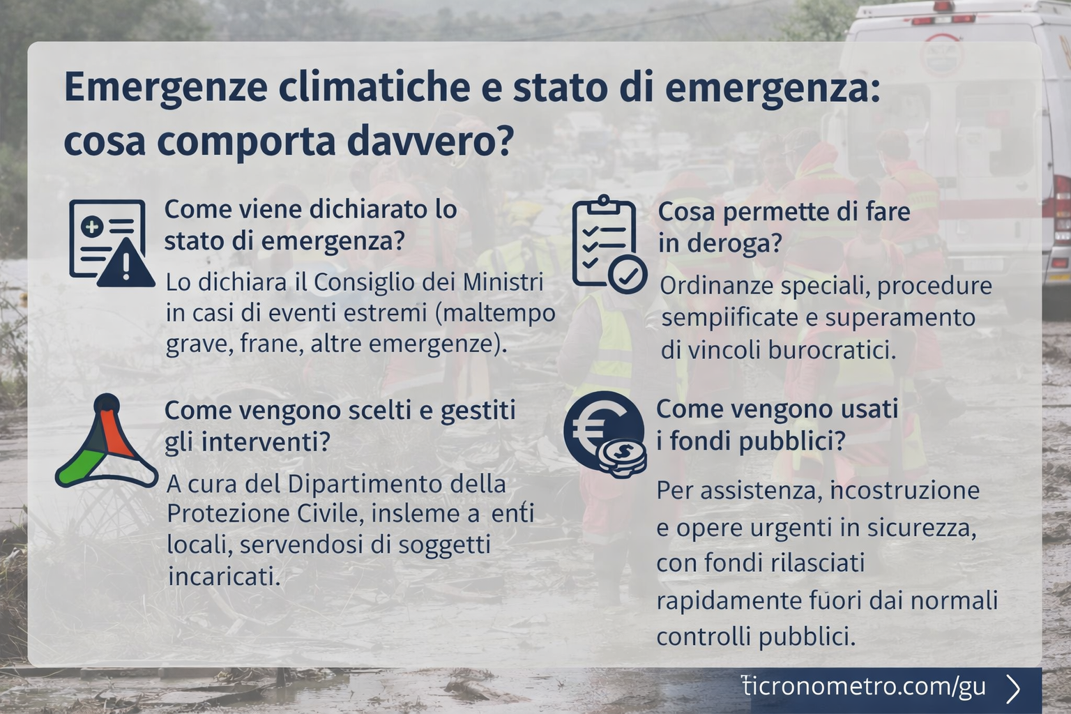 Emergenze climatiche e stato di emergenza: cosa comporta davvero?