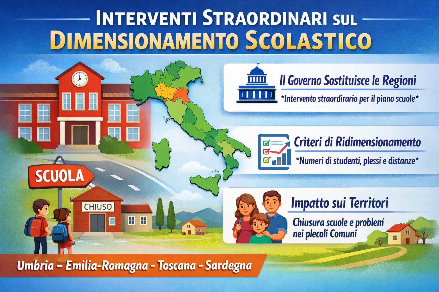 Interventi straordinari sul dimensionamento scolastico: un approfondimento