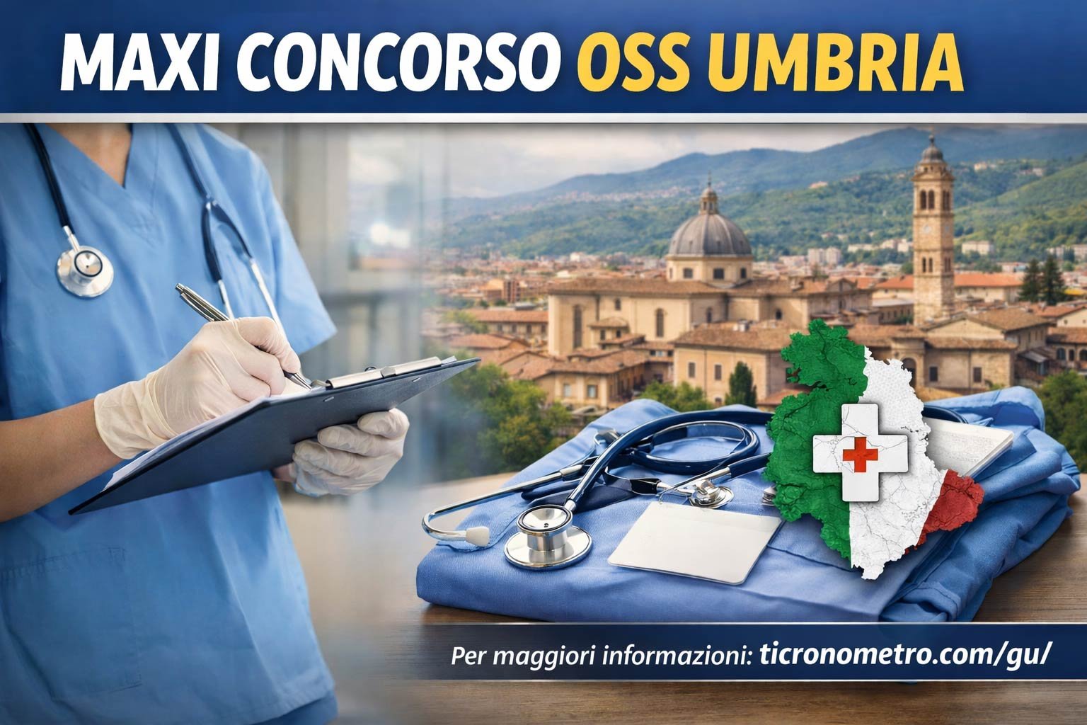 Maxi Concorso OSS Umbria: 122 posti per rafforzare l’assistenza territoriale