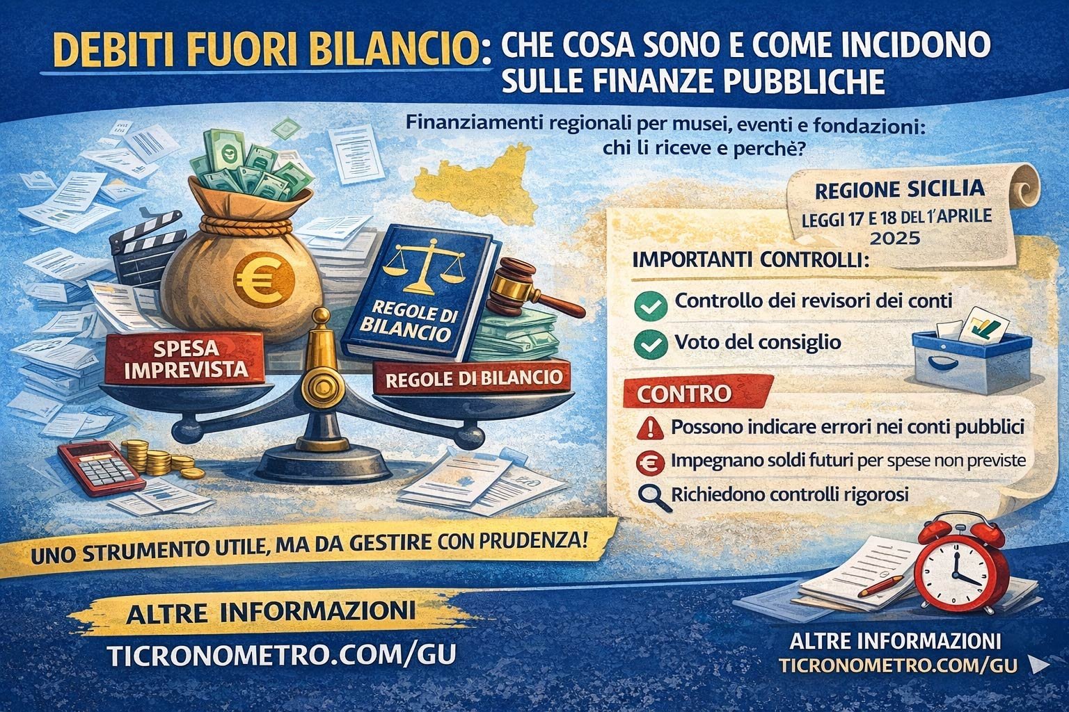 Debiti fuori bilancio: cosa sono, chi li paga e perché la Sicilia li ha appena approvati