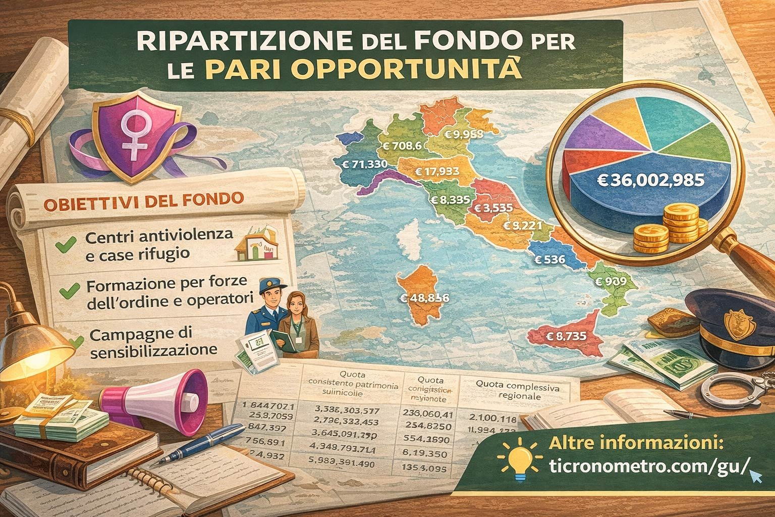Ripartizione del Fondo per le pari opportunità: come, dove e perché lo Stato investe contro le discriminazioni