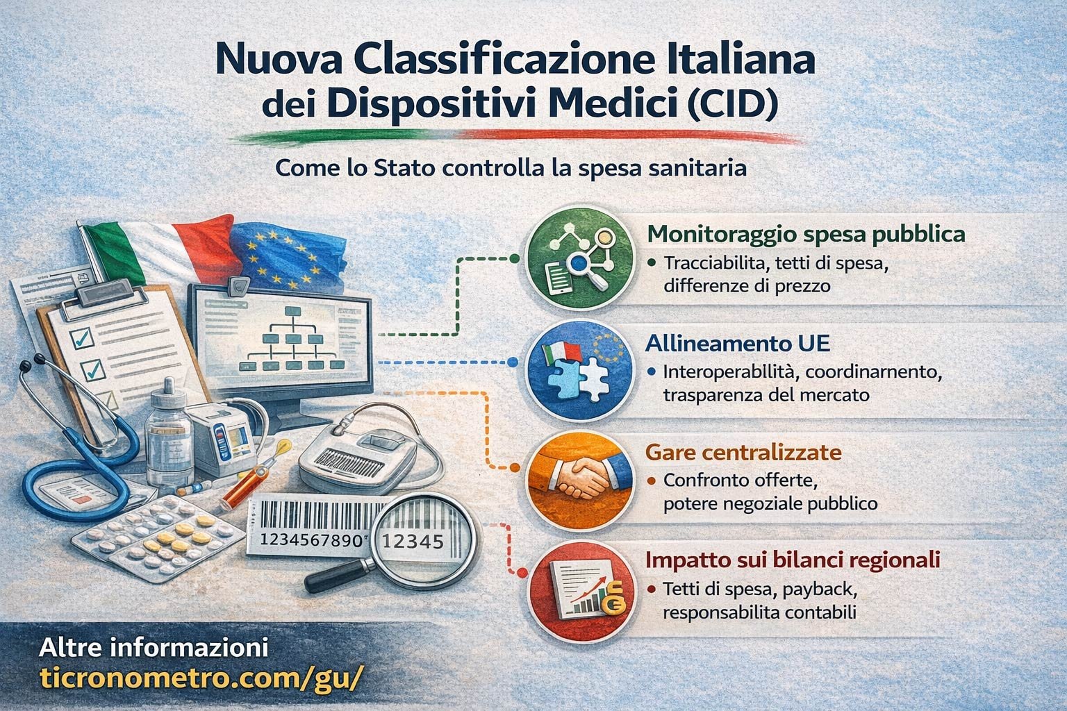 Nuova Classificazione Italiana dei Dispositivi Medici (CID): come lo Stato controlla la spesa sanitaria e perché può incidere sui bilanci regionali