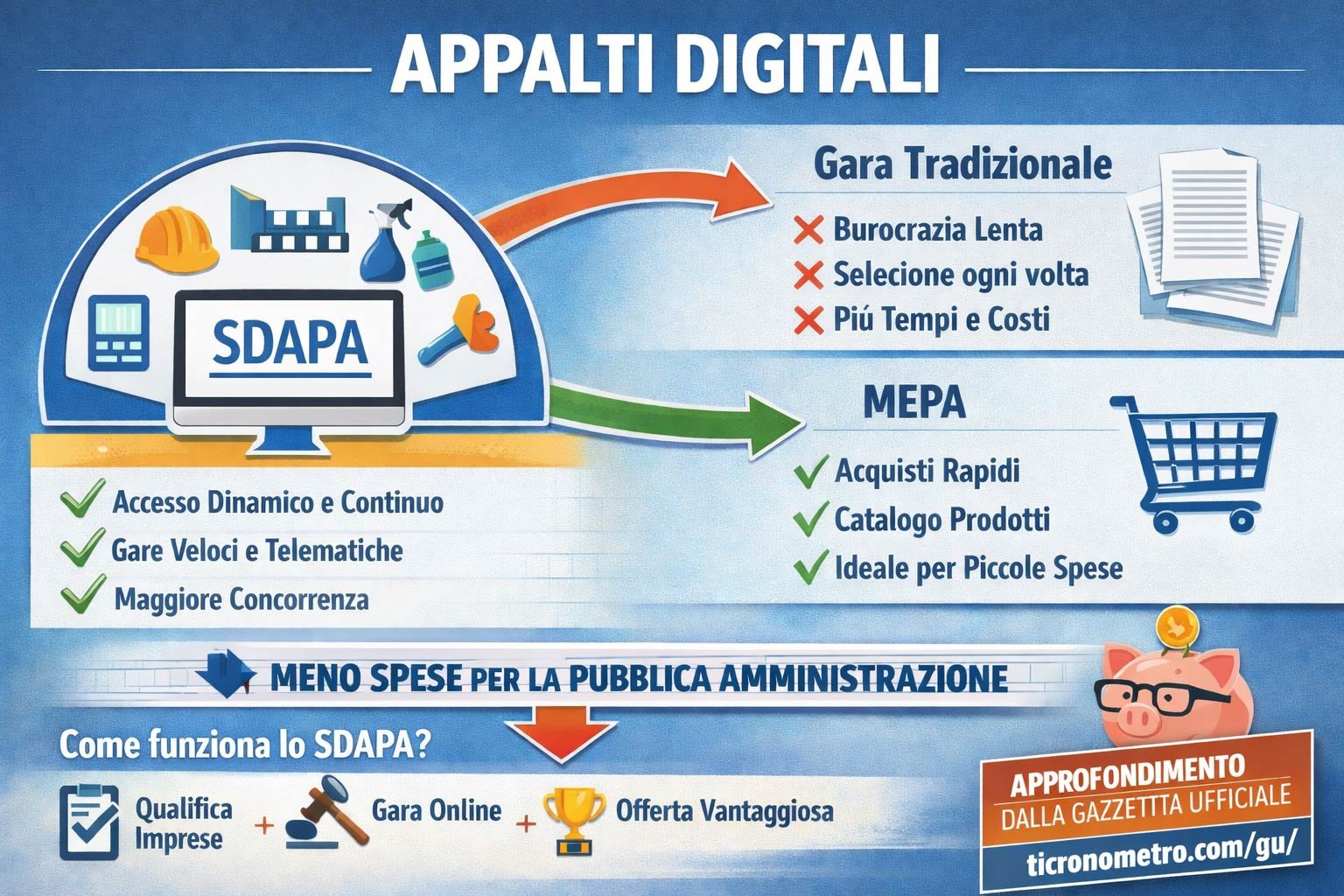 Appalti digitali: come funziona lo SDAPA e perché fa risparmiare la PA
