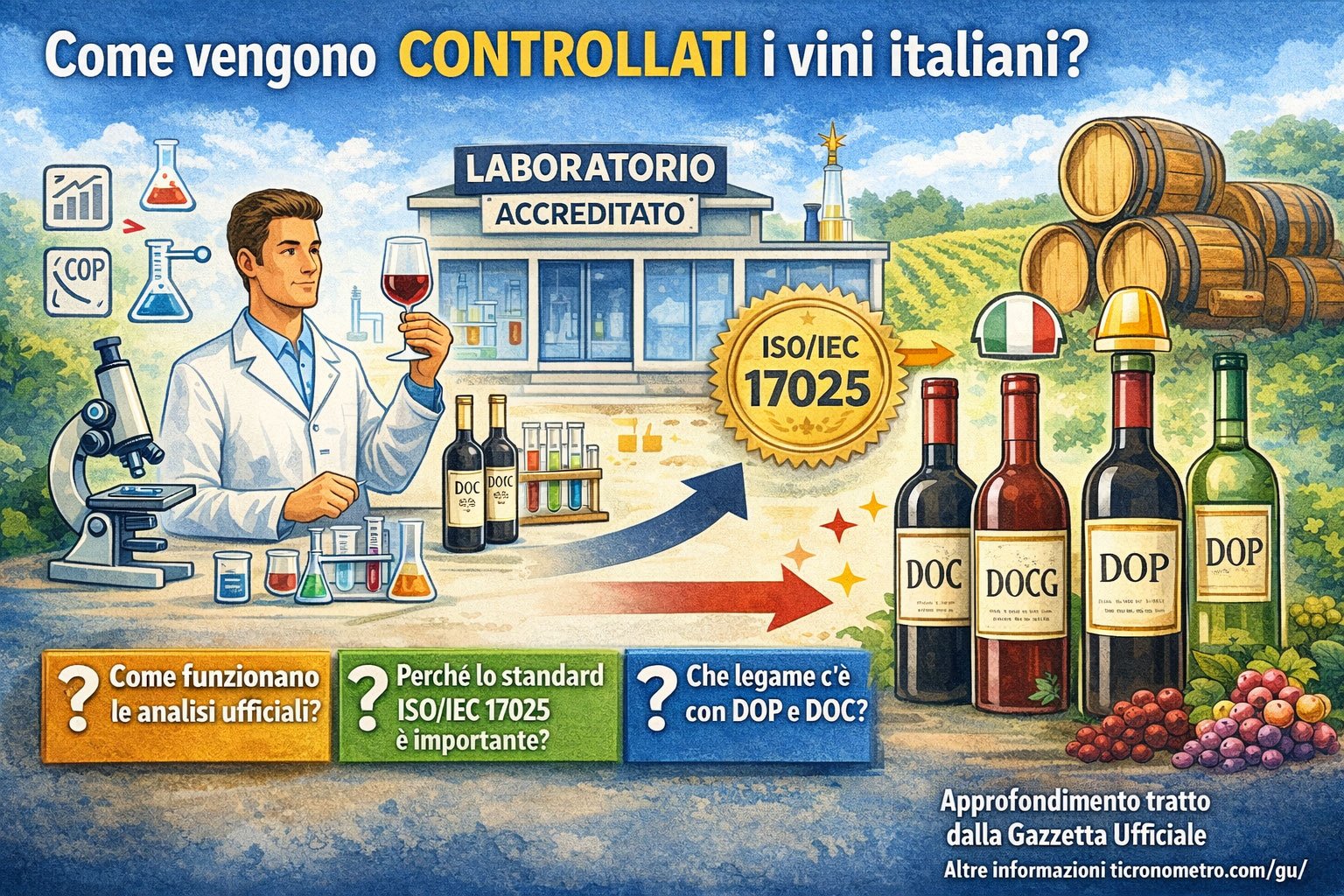 Come vengono controllati i vini italiani: il sistema delle analisi e dei laboratori certificati