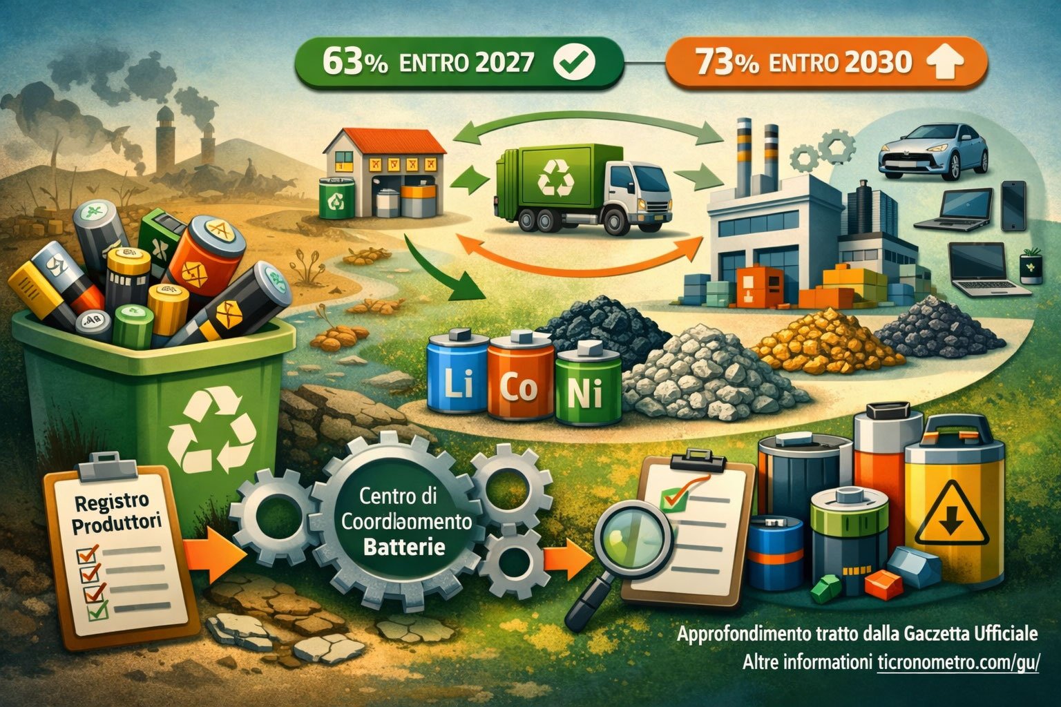 Batterie usate: come cambia il sistema di raccolta e riciclo in Italia