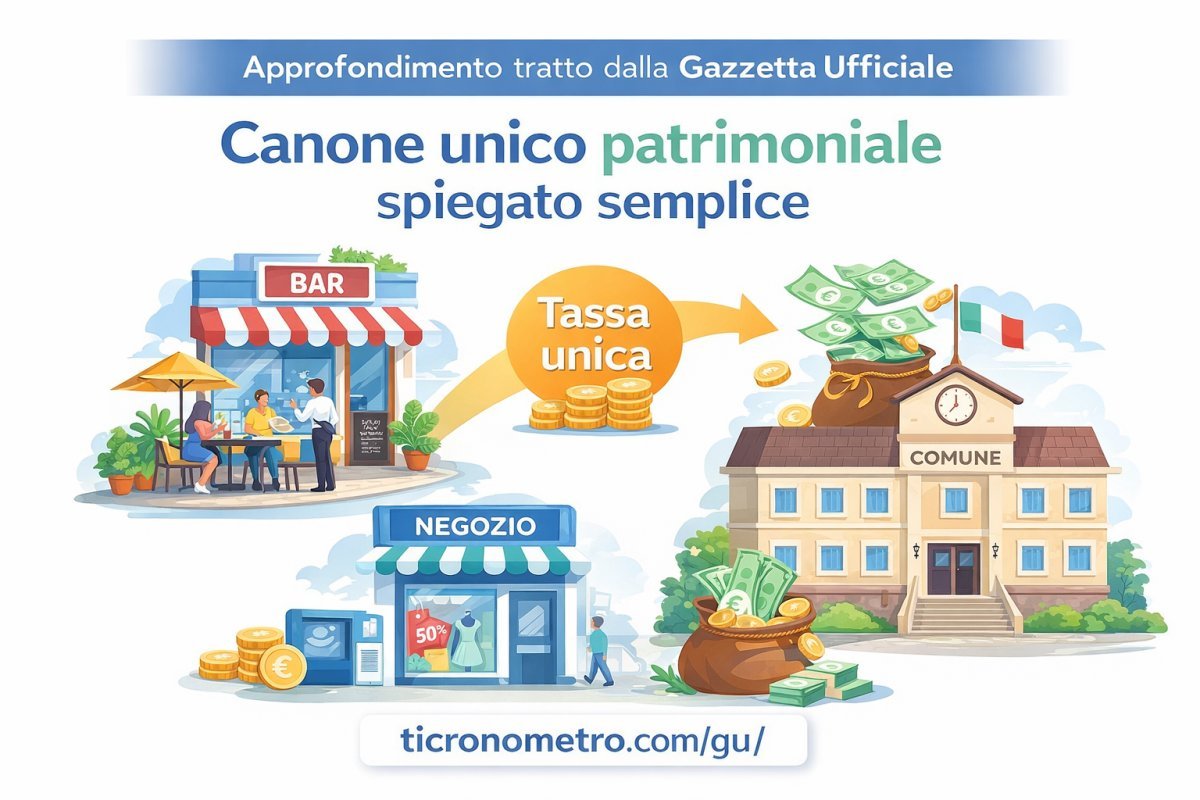 Canone unico patrimoniale: guida semplice  Cos’è, chi lo paga e cosa cambia per negozi e attività