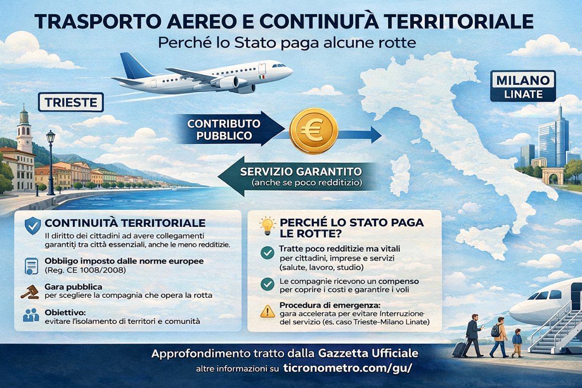 Trasporto aereo e continuità territoriale: perché lo Stato paga alcune rotte