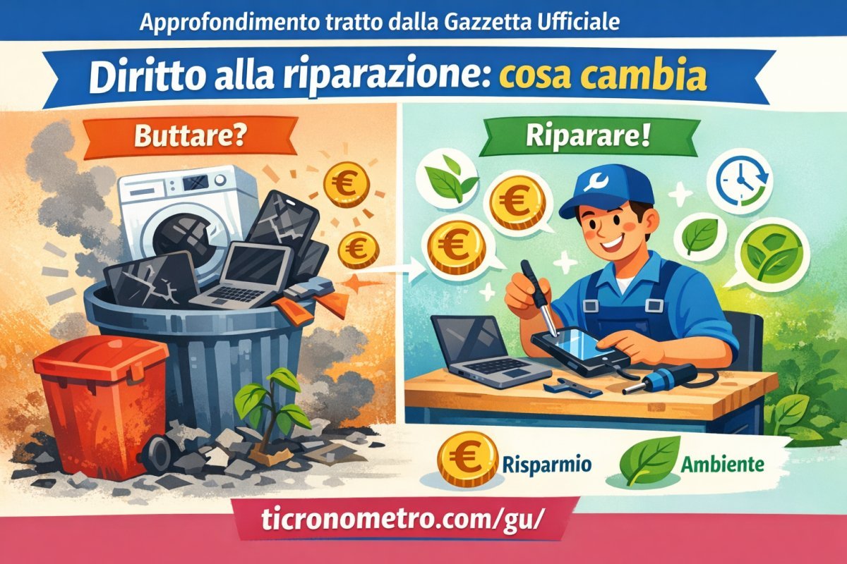 Riparazione dei prodotti: cosa cambia per i consumatori