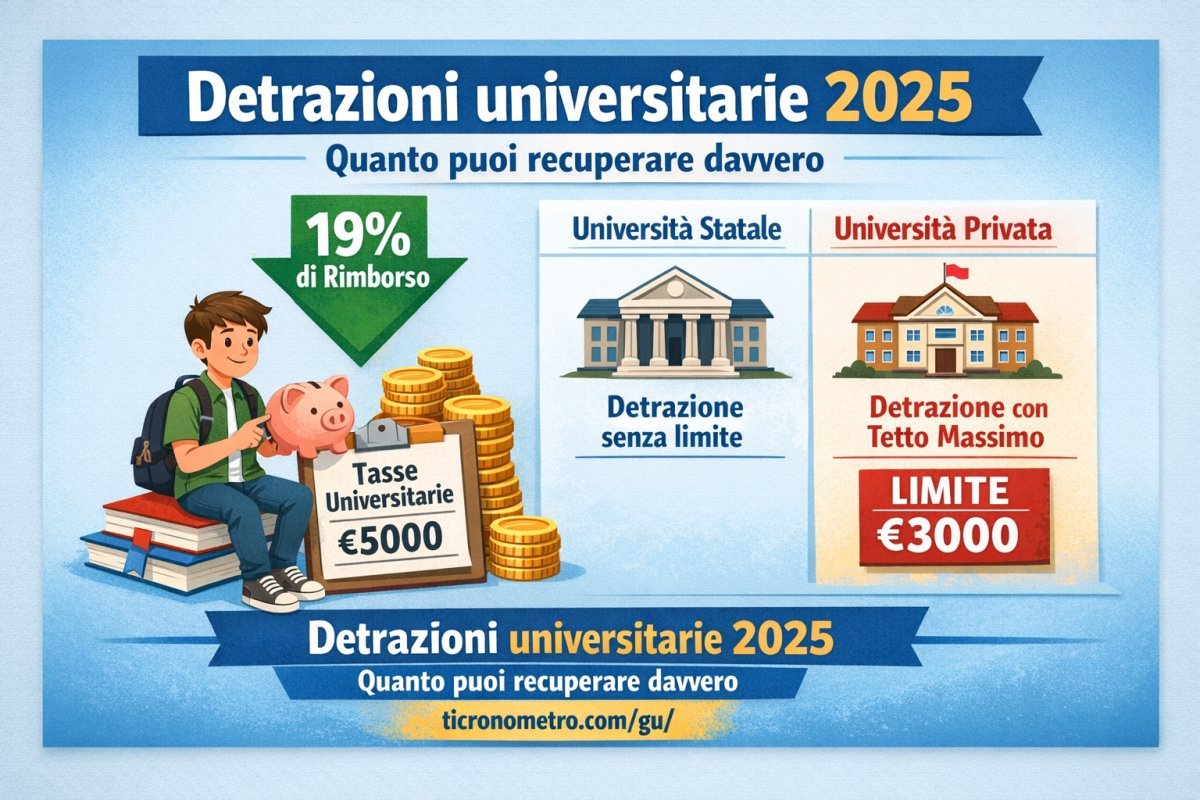 Detrazioni universitarie 2025: quanto puoi recuperare e chi ne beneficia