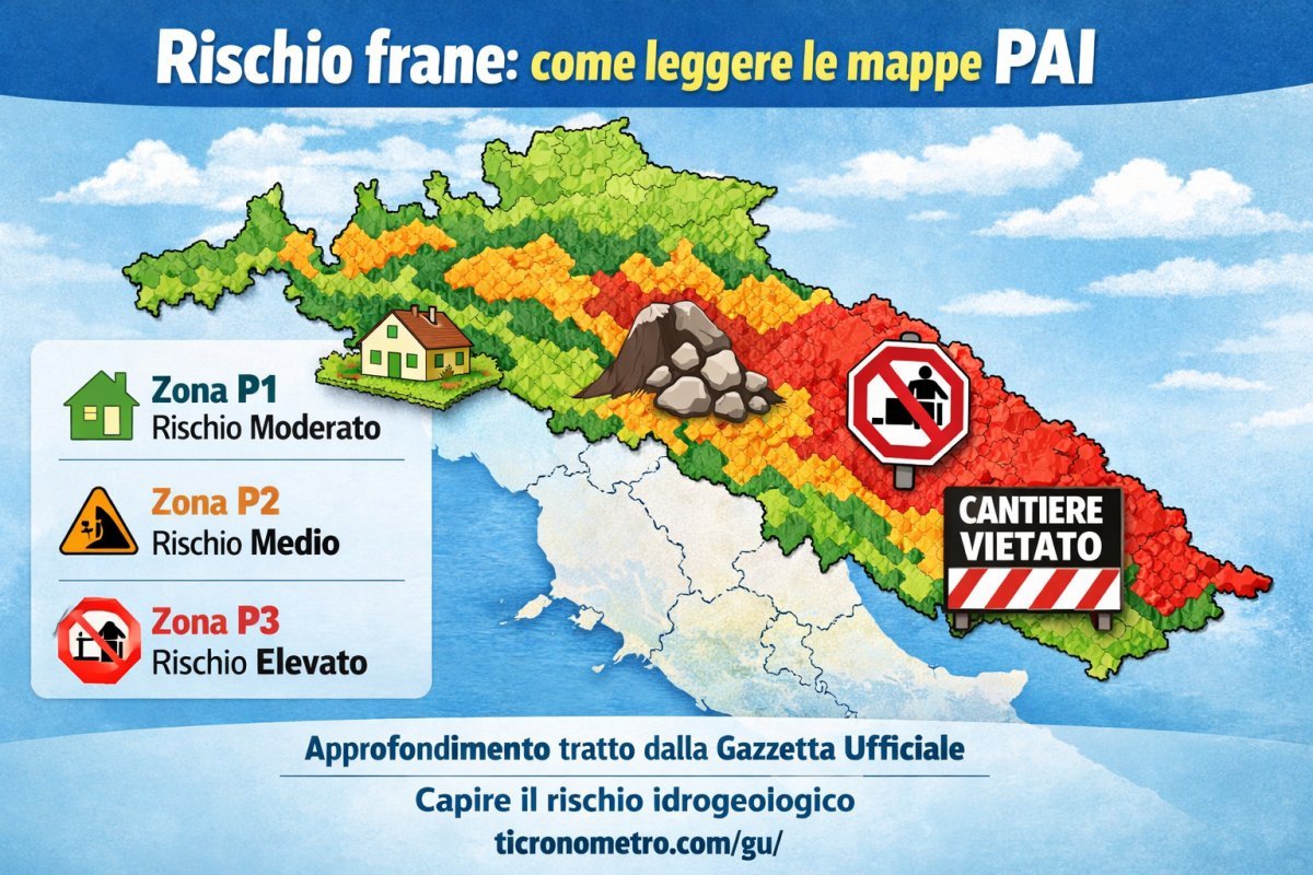 PAI e rischio frane: come leggere le nuove mappe e cosa cambia davvero