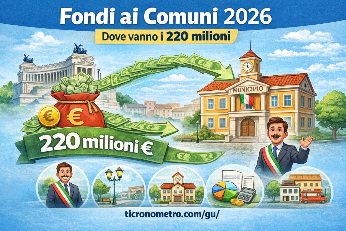 Fondi ai Comuni: dove vanno i 220 milioni e cosa cambia per i cittadini