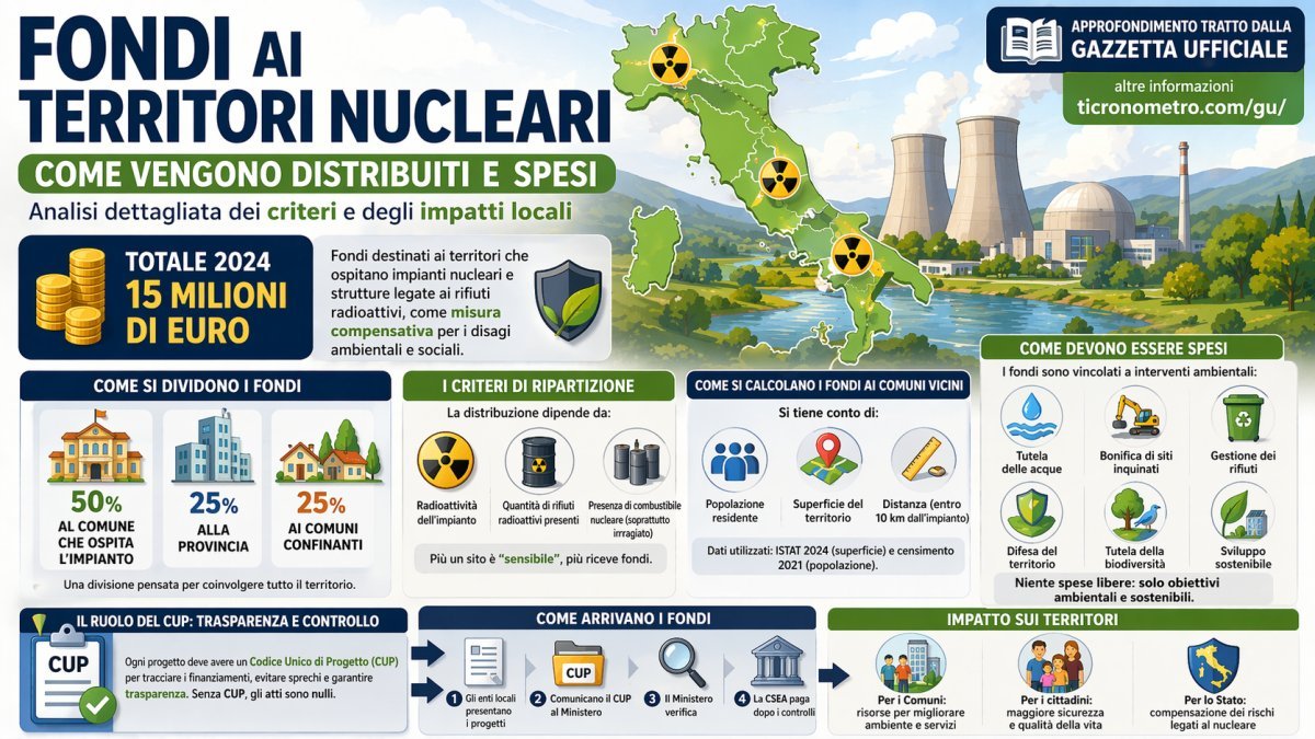 Fondi ai territori nucleari: come vengono distribuiti e spesi davvero
