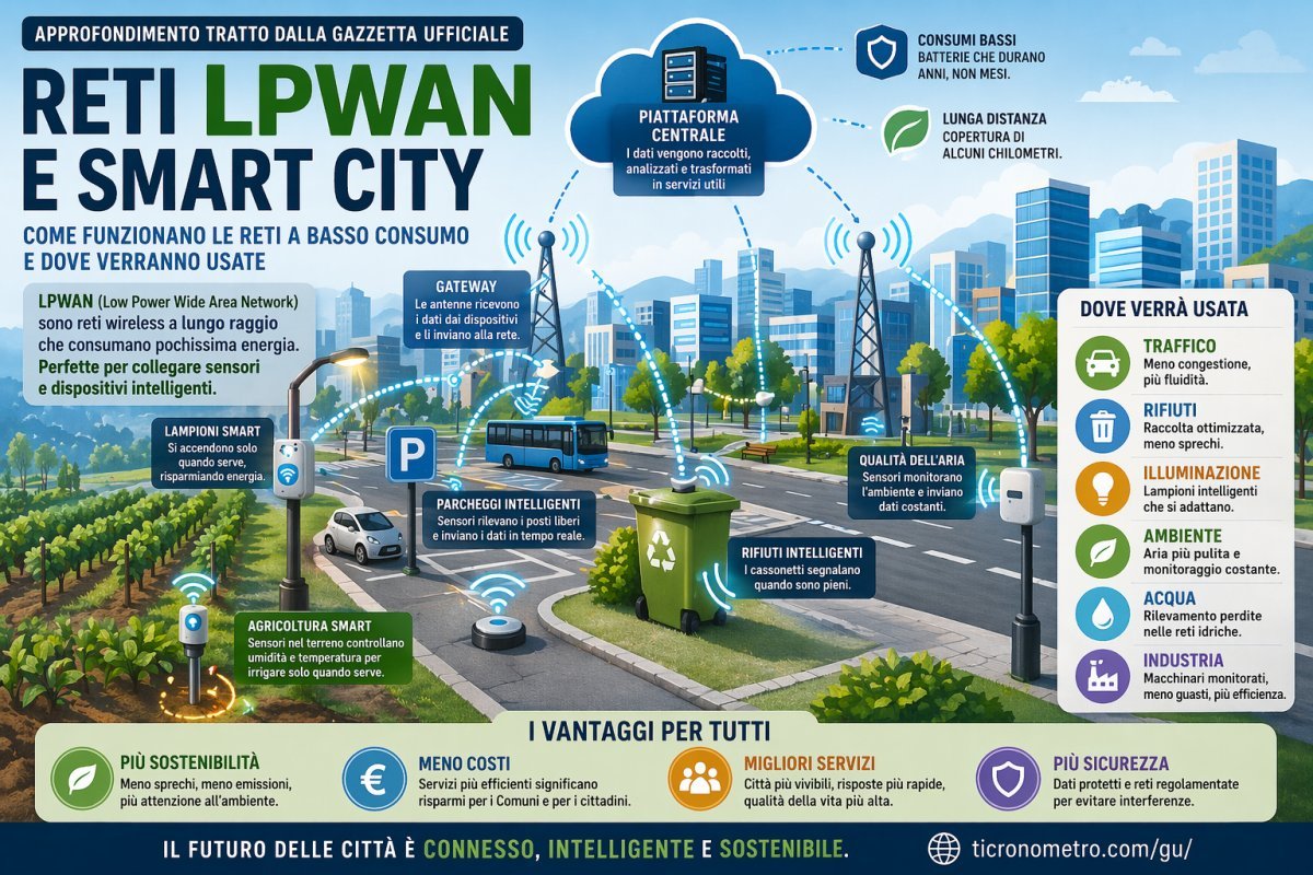Tecnologia LPWAN e smart city: cosa sono e come cambieranno città e servizi