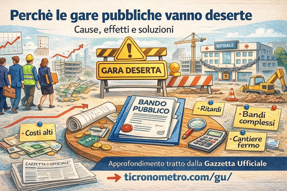 Perché alcune gare pubbliche vanno deserte: cosa sta succedendo davvero