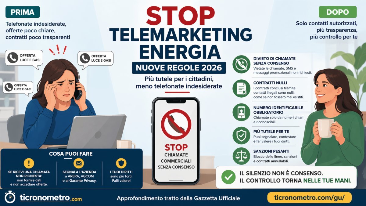 Stop telemarketing energia: cosa cambia davvero per i cittadini