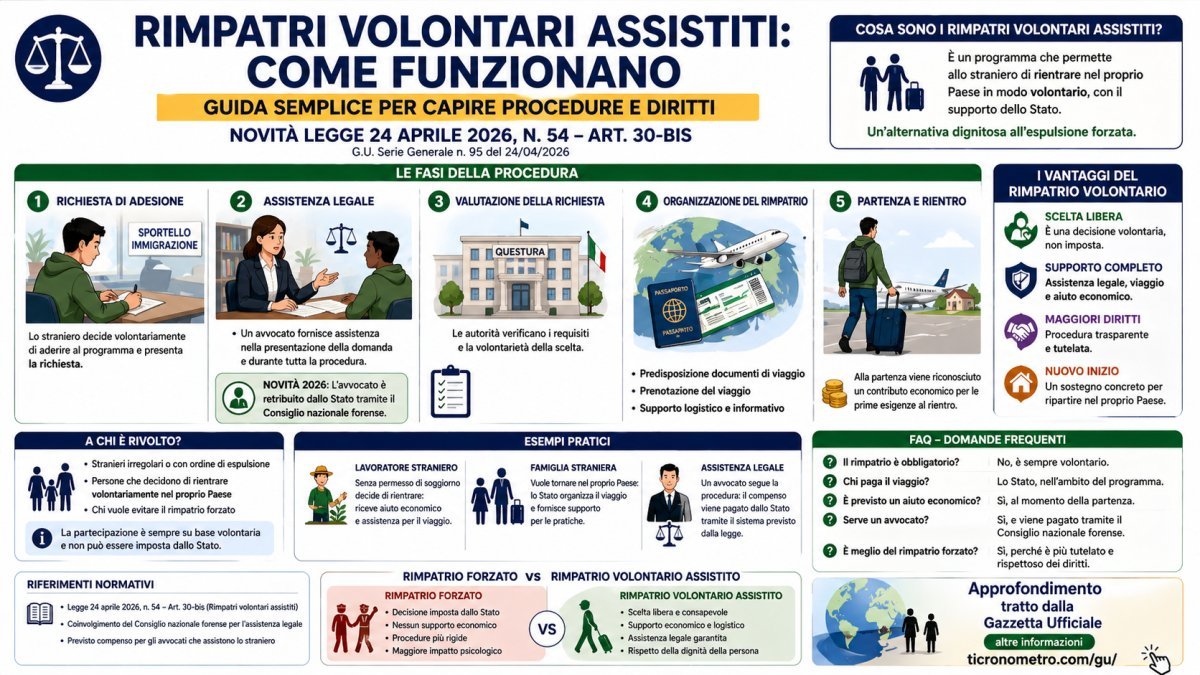 Rimpatri volontari assistiti: come funzionano e cosa cambia con la legge 2026