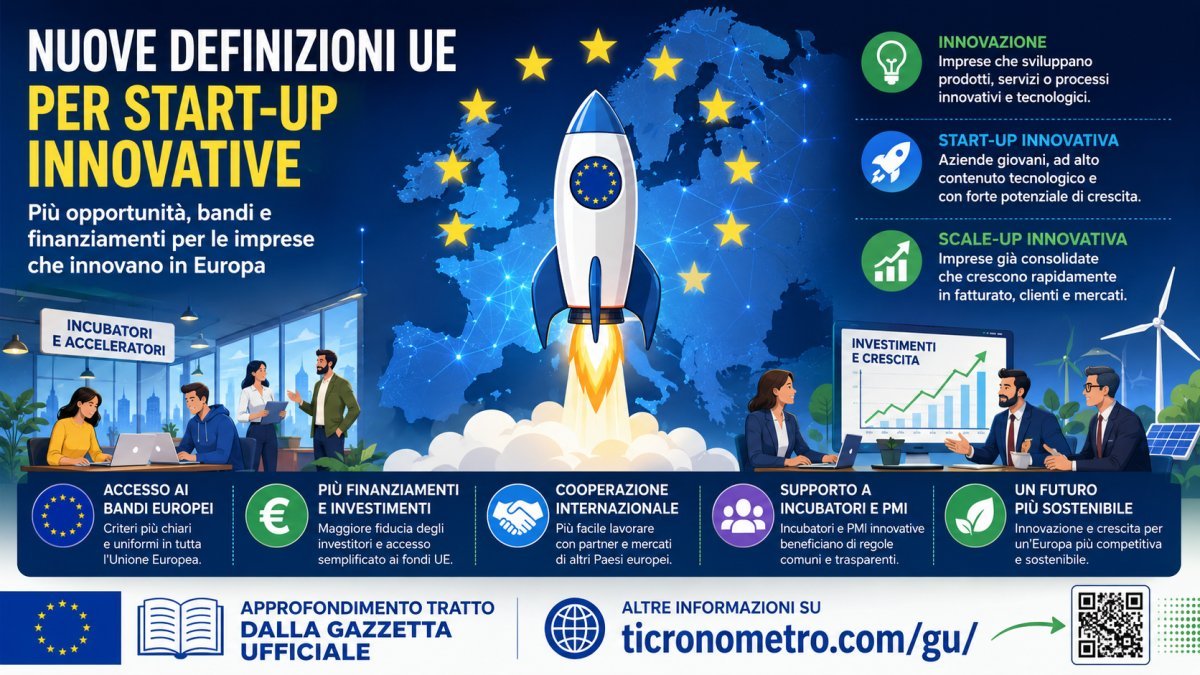 Start-up innovative: l’UE cambia le definizioni e apre nuovi scenari per bandi e finanziamenti