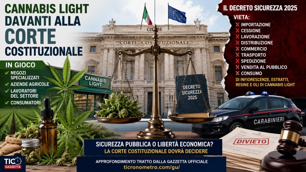 Cannabis light davanti alla Corte Costituzionale: cosa può cambiare dopo il decreto sicurezza 2025