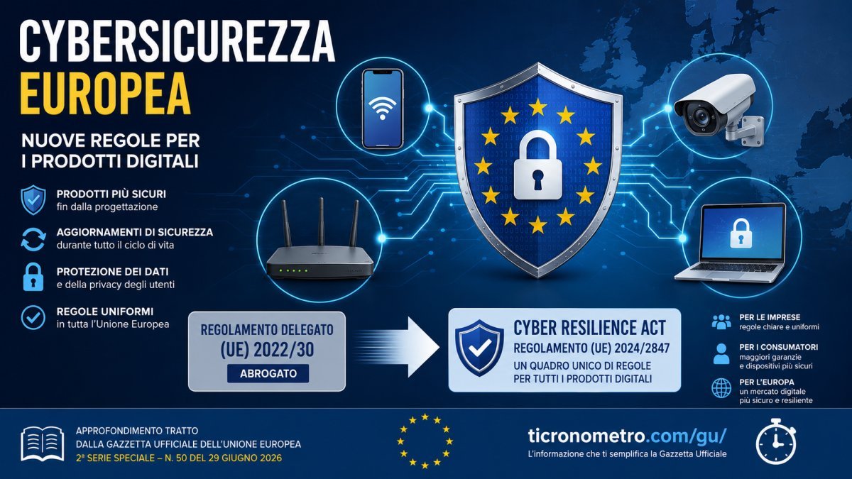 Cybersicurezza europea: cosa cambia con il nuovo Regolamento sulla ciberresilienza e l'abrogazione del Regolamento (UE) 2022/30