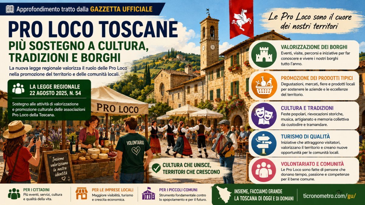 Pro Loco Toscane: la Regione sostiene cultura, borghi e tradizioni locali con una nuova legge