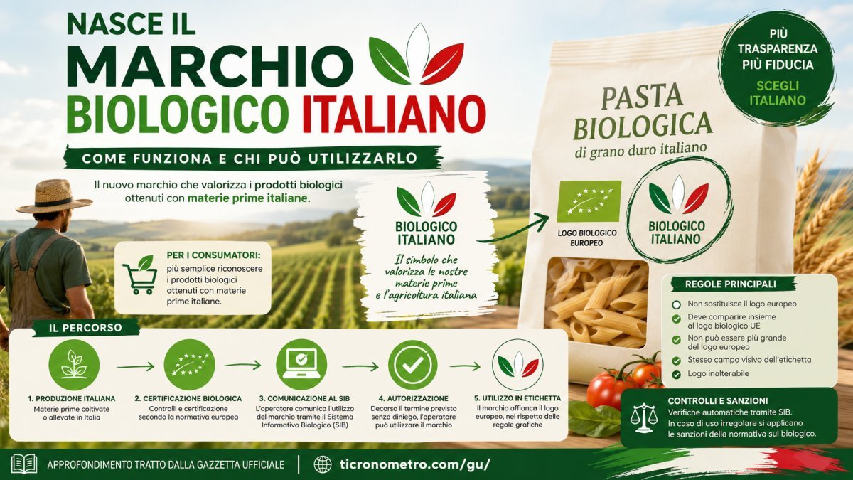 Marchio Biologico Italiano: come funziona, chi può utilizzarlo e cosa cambia per imprese e consumatori