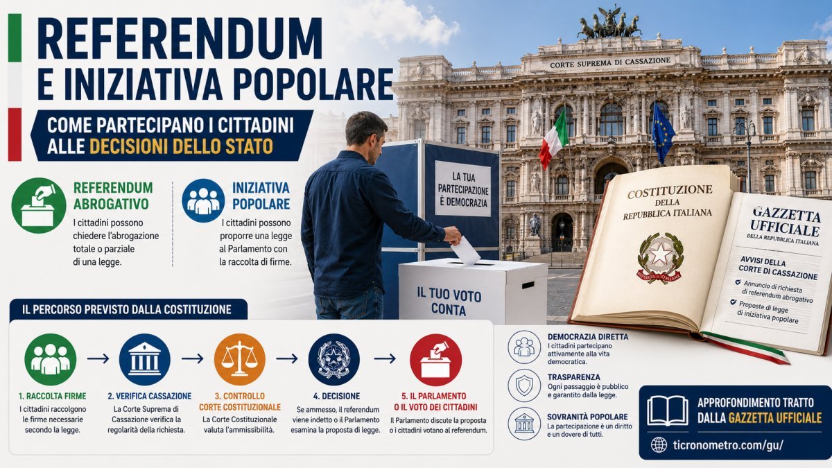 Referendum e leggi di iniziativa popolare: come funziona la partecipazione diretta dei cittadini prevista dalla Costituzione