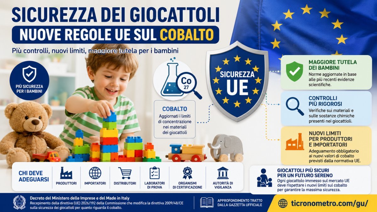 Sicurezza dei giocattoli: cosa cambia con le nuove regole europee sul cobalto