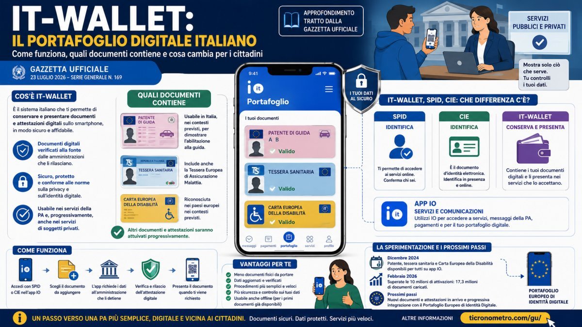 IT-Wallet 2026: come funziona il portafoglio digitale, quali documenti contiene e differenze con SPID e CIE