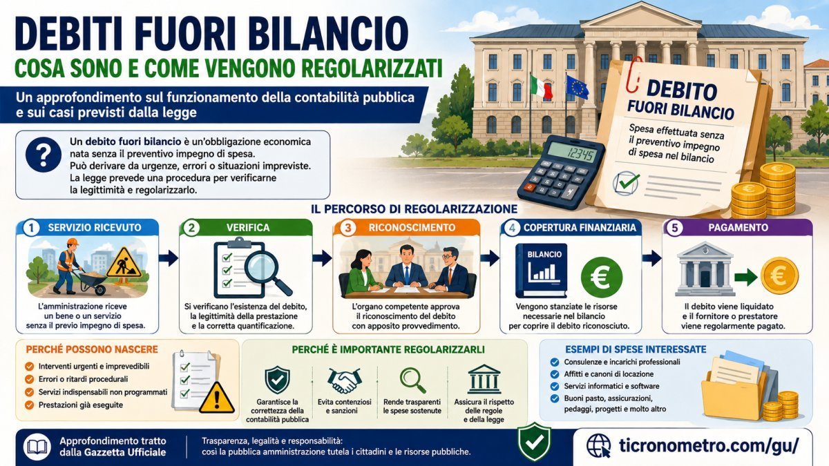 Debiti fuori bilancio: cosa sono, come funzionano e perché vengono riconosciuti dagli enti pubblici