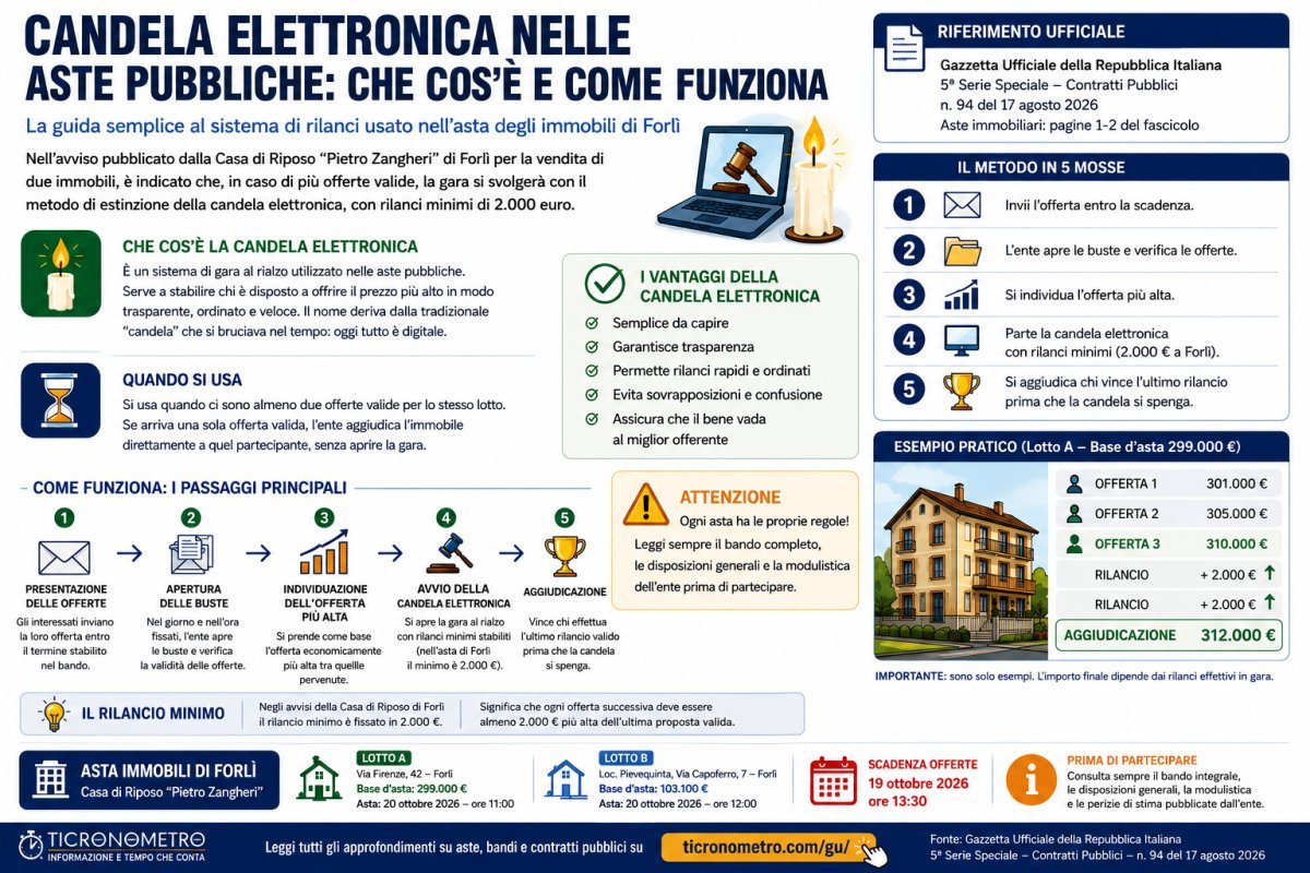 Candela elettronica nelle aste pubbliche: che cos’è e come funziona