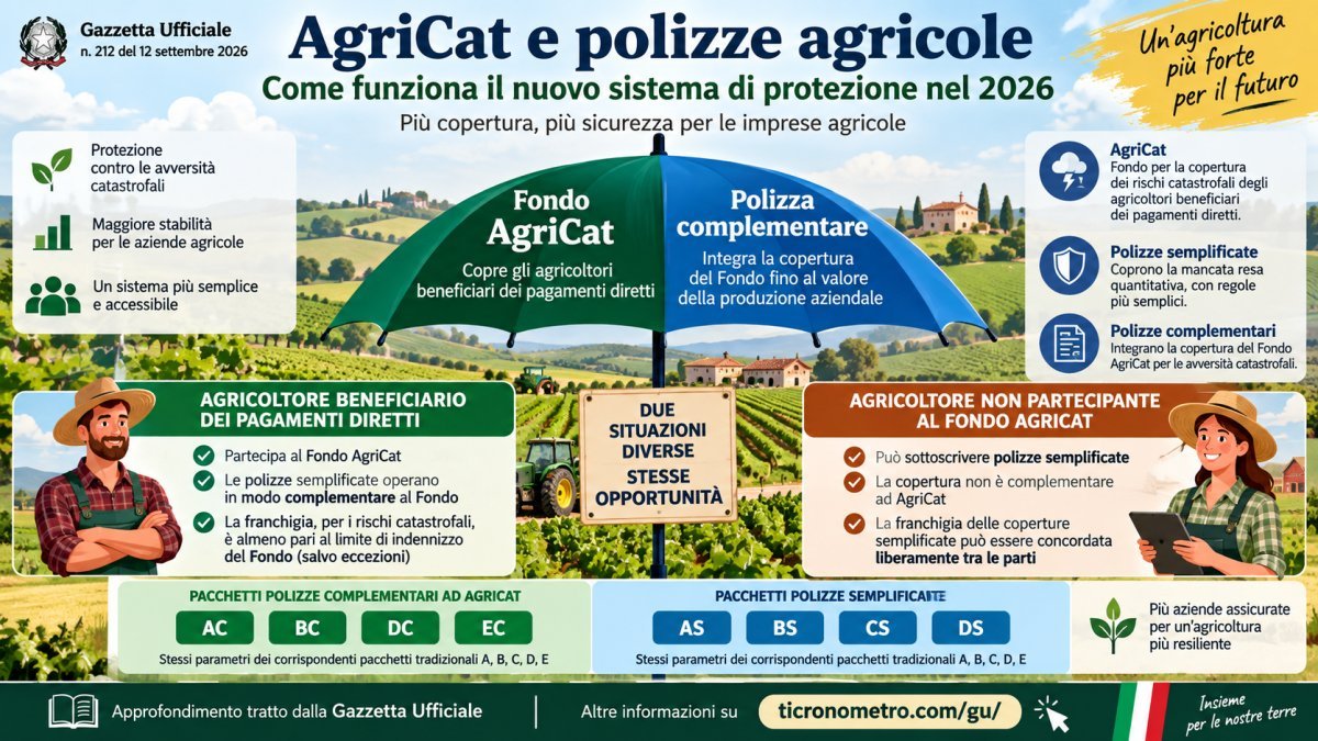 AgriCat e polizze agricole 2026: cosa cambia per agricoltori, franchigie e assicurazioni