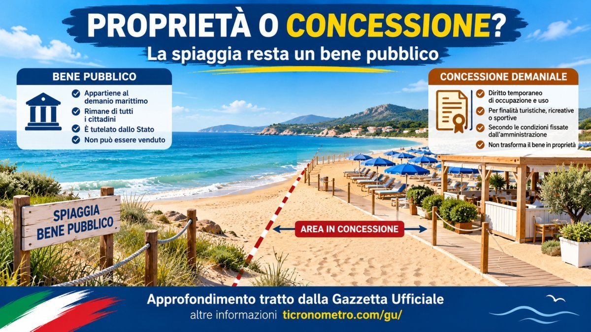 Concessioni demaniali marittime: la spiaggia resta pubblica? Differenza tra proprietà e concessione