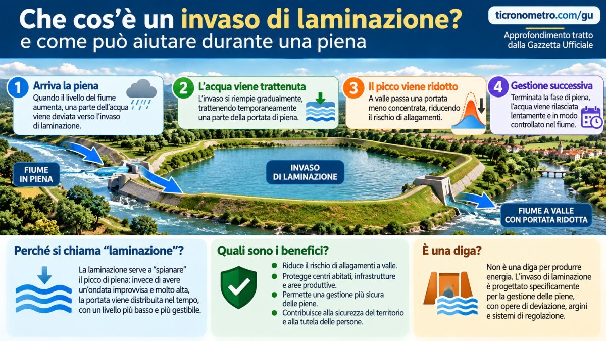 Invasi di laminazione: cosa sono, come funzionano e perché aiutano a gestire le piene