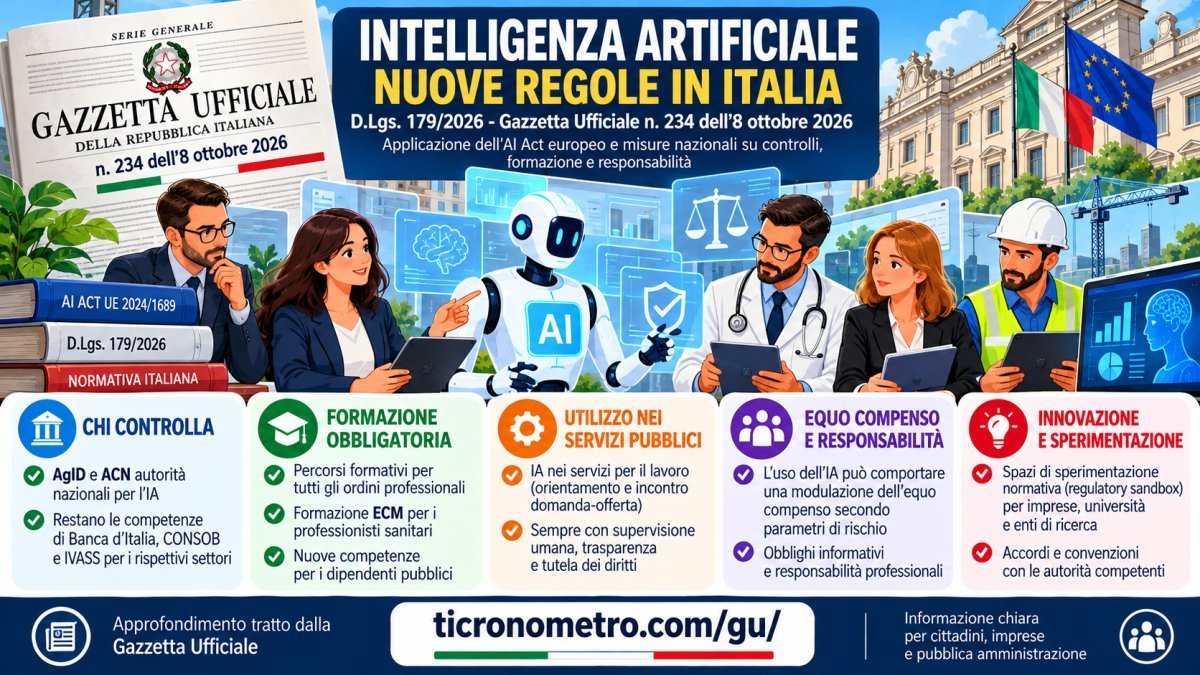 Intelligenza artificiale, decreto 179/2026: controlli, formazione e nuove regole in Italia
