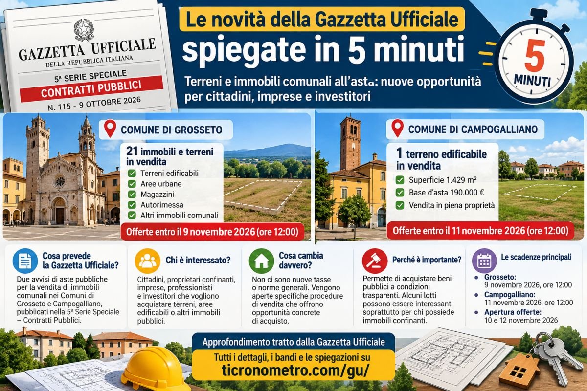 Le novità della Gazzetta Ufficiale spiegate in 5 minuti: cosa cambia e chi è interessato il 9 ottobre 2026