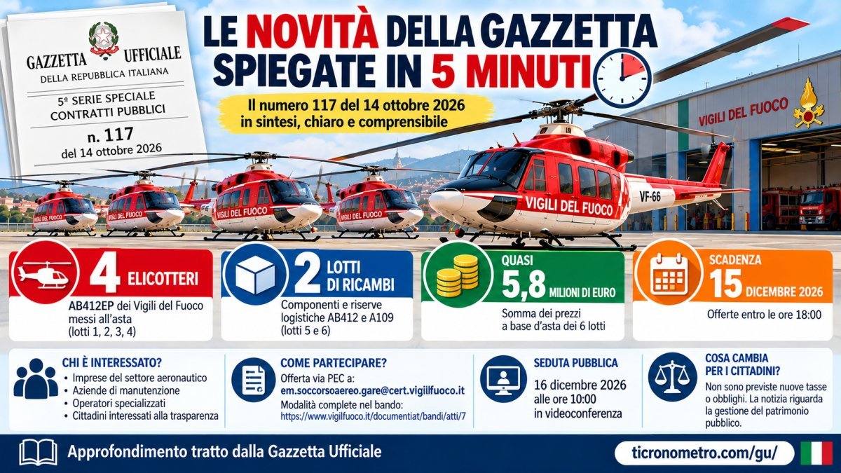 Gazzetta Ufficiale 14 ottobre 2026: tutte le novità spiegate in 5 minuti