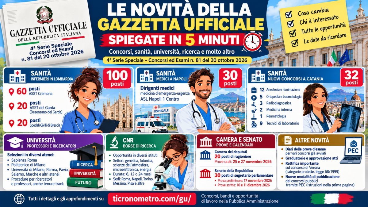 Gazzetta Ufficiale 20 ottobre 2026: tutte le novità spiegate in 5 minuti
