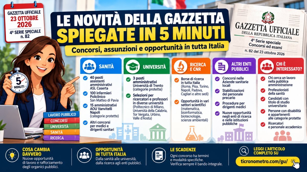 Gazzetta Ufficiale 23 ottobre 2026: tutte le novità spiegate in 5 minuti