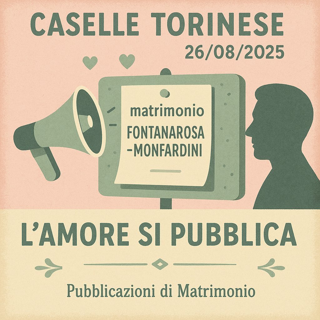 Pubblicazione Matrimonio