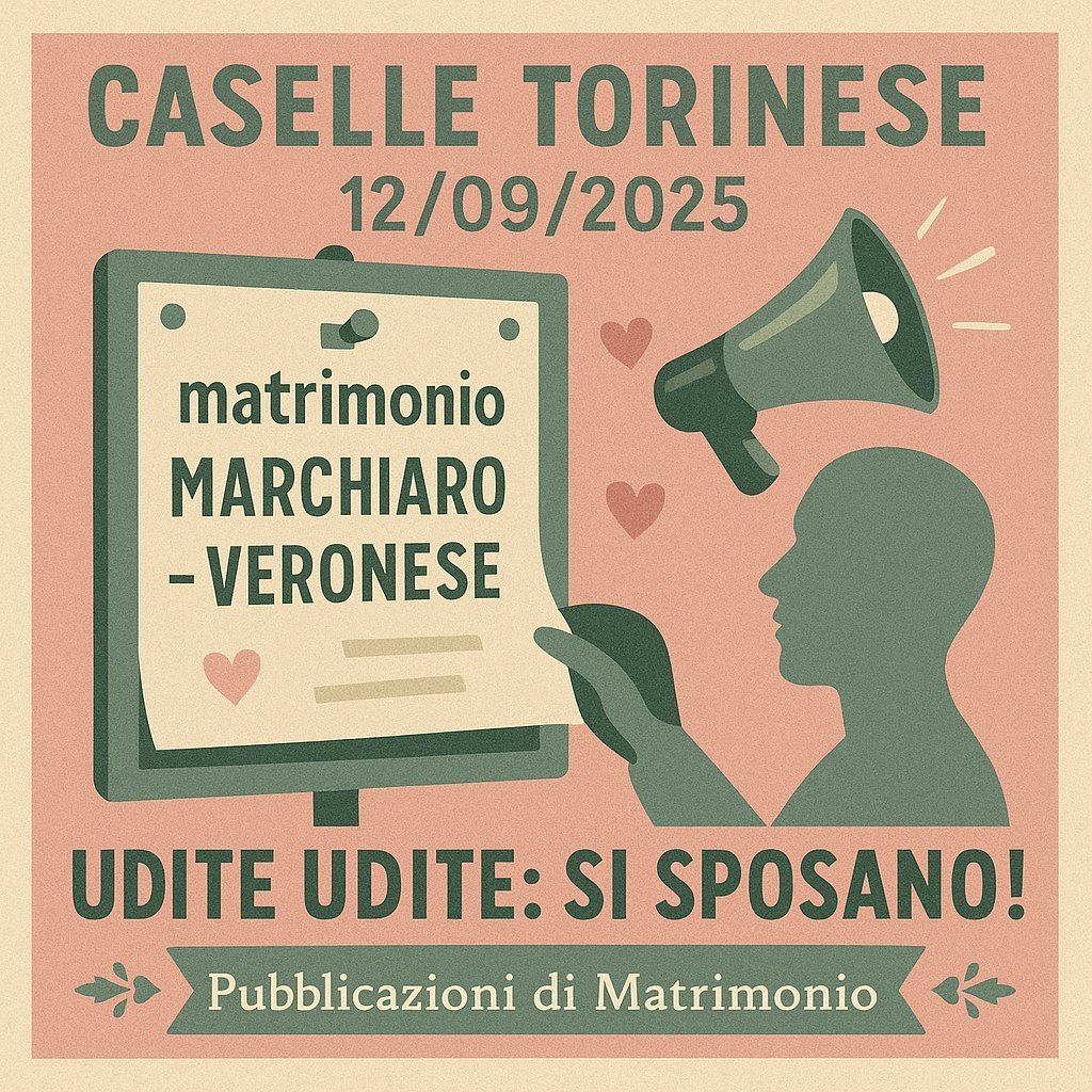 Pubblicazione Matrimonio