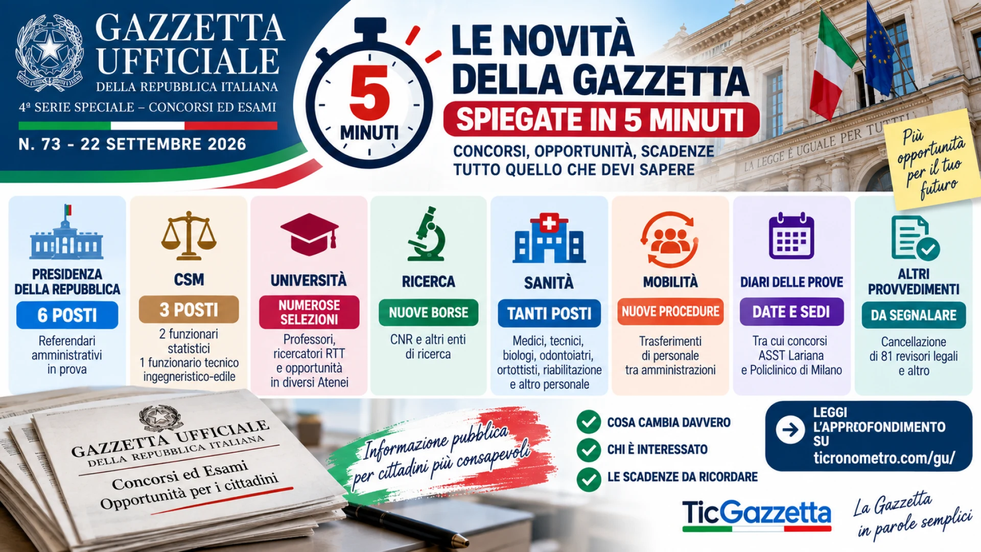 Gazzetta n. 73 - Serie Concorsi