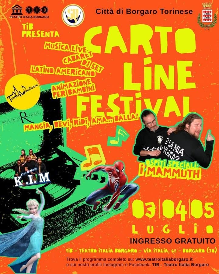 Dal 3 al 5 luglio il TIB vi aspetta con il CartoLine Festival, una festa a…