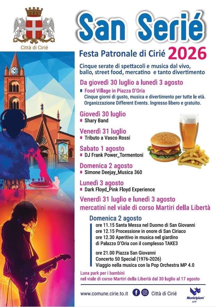 🌠 ⛪ 🎊 Celebriamo insieme San Ciriaco, il Santo Patrono di Cirié? Ricordiamo i…