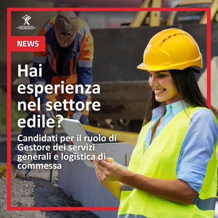 Vuoi lavorare nel settore edile? 🏗️ Cerchiamo una persona per il ruolo di…
