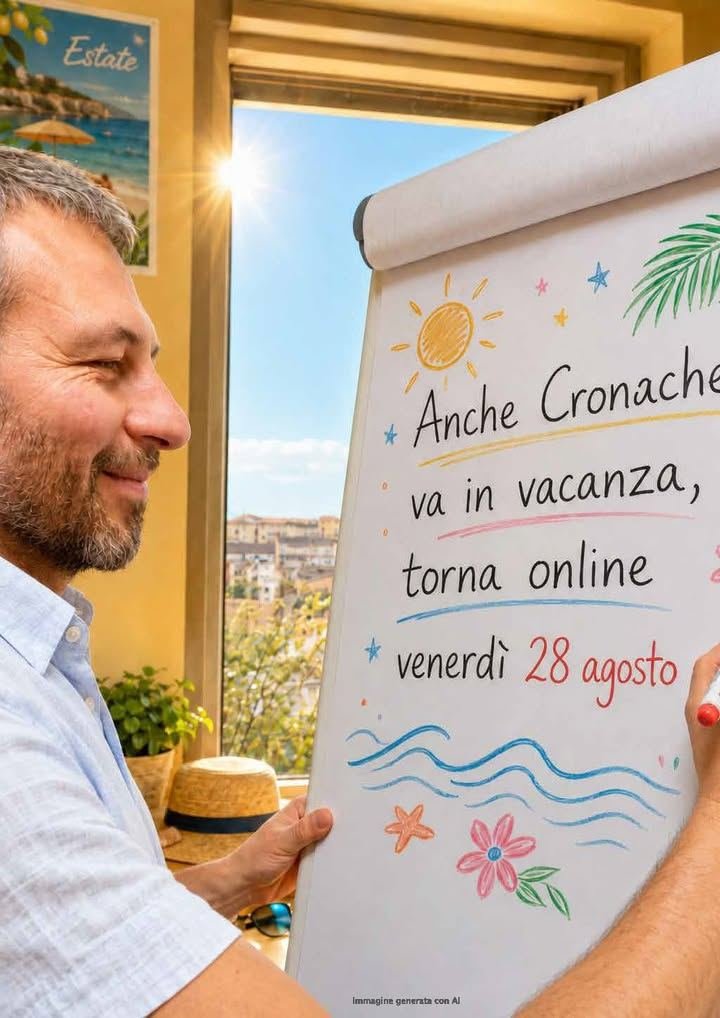 🌞Anche Cronache da Palazzo Cisterna si prende una pausa estiva. 🗞La nostra…