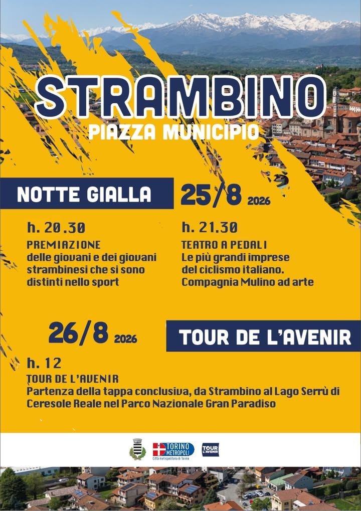 💛Il Comune di Strambino è al lavoro per la "notte gialla" in vista della…